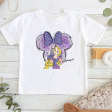 Cartoon Disney Princess Print T-shirts for Children Summer Cotton Short Sleeve Children Clothes Girl Tops