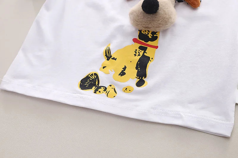 New Children Summer Kids Boys Clothes Cartoon Cotton T Shirts Shorts 2Pcs/sets Infant Fashion Casual Toddler Tracksuit 0-5 Years