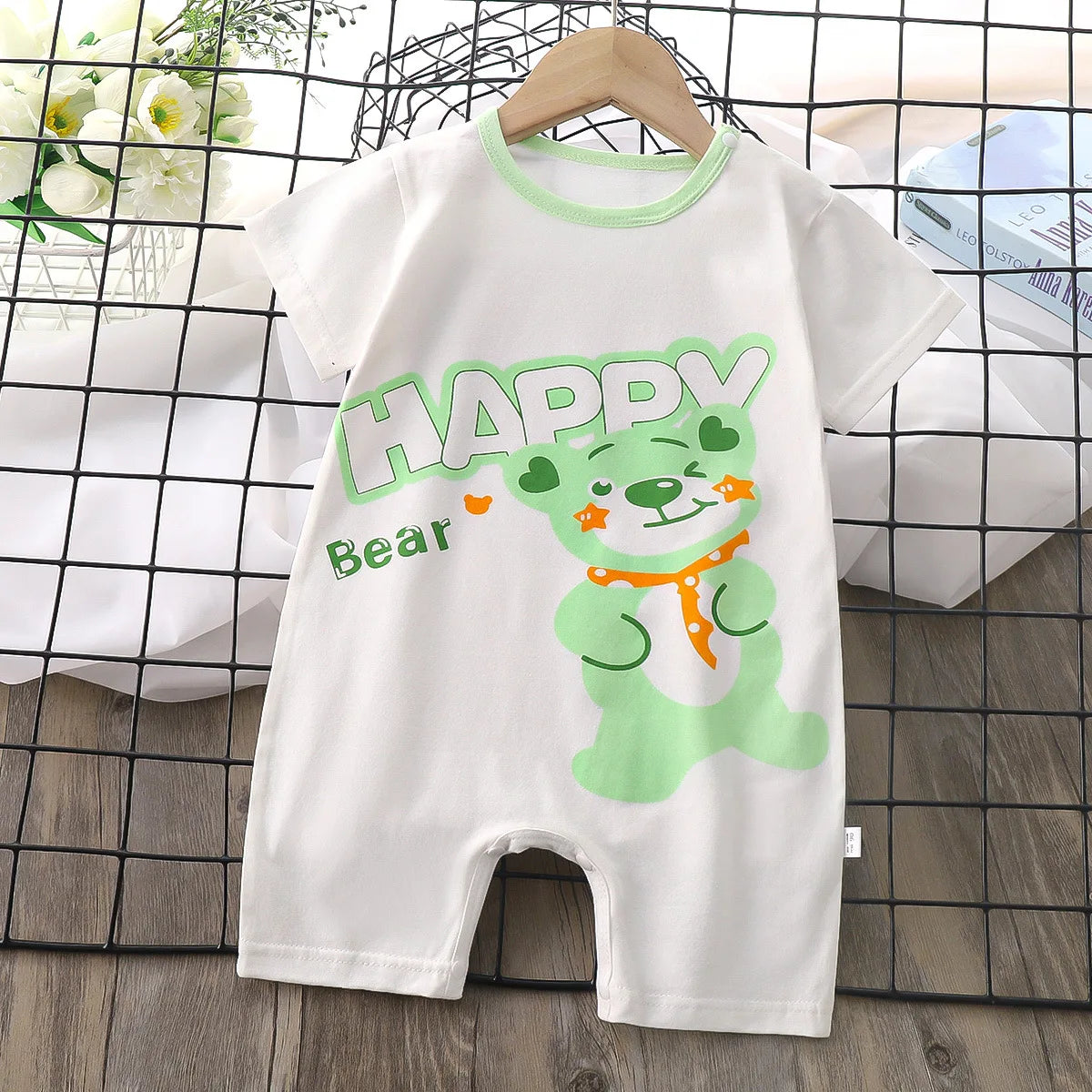 Summer Baby Jumpsuit Romper Clothing Boys Girls Clothes Children's Short-Sleeved Newborn One-piece Romper Children Clothing