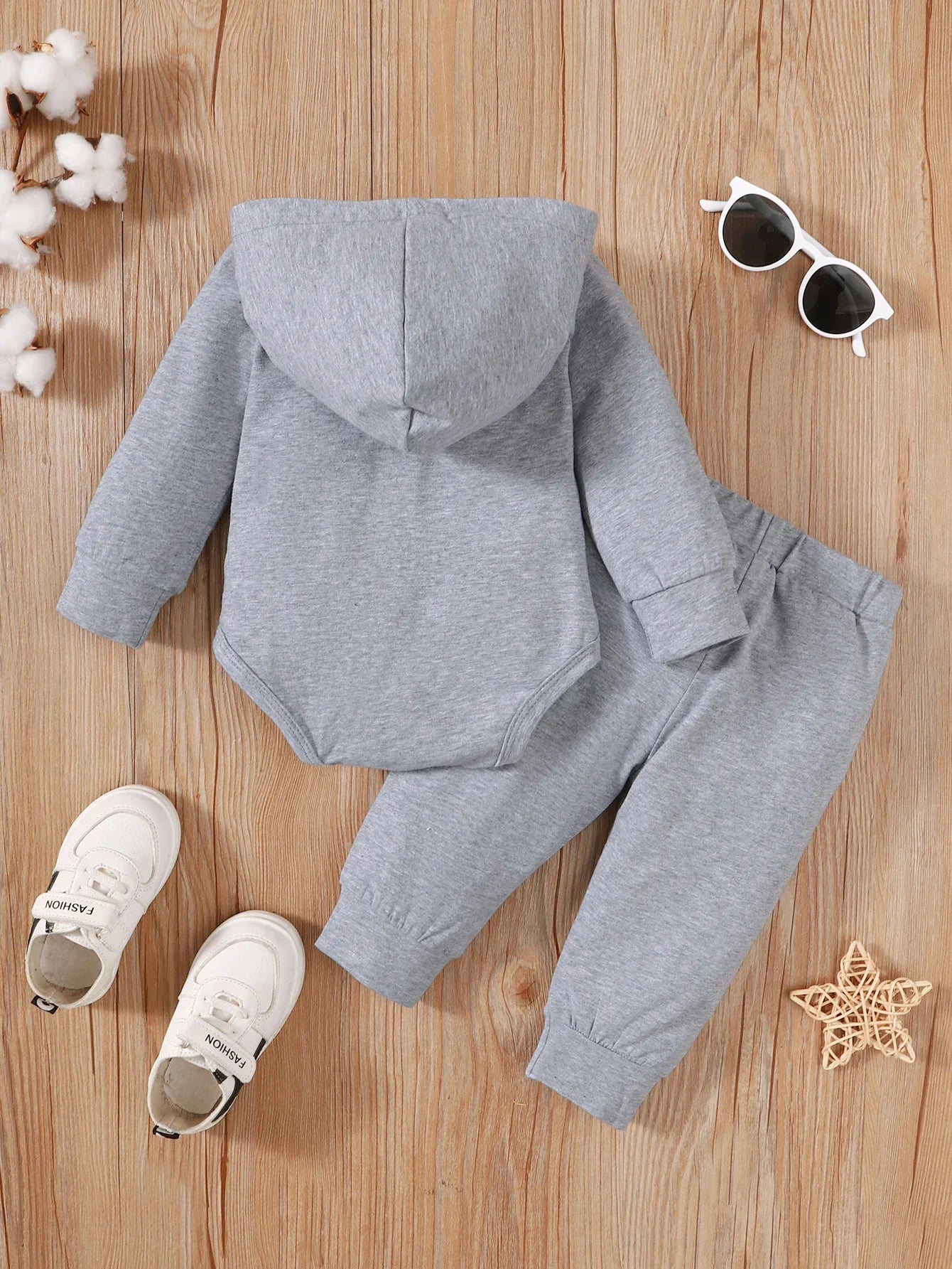 Winter   Newborn  Infant   0-24M  Baby   Boy   Long   Sleeves   Cotton   Hooded   Letter    Fashion    Baby   Hoodies   Clothing