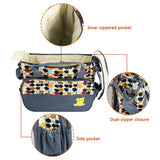 NEW 5PCS Baby Nappy Diaper Bags Set Mummy Diaper Shoulder Bags w/ Nappy Changing Pad Insulated Pockets Travel Tote Bags