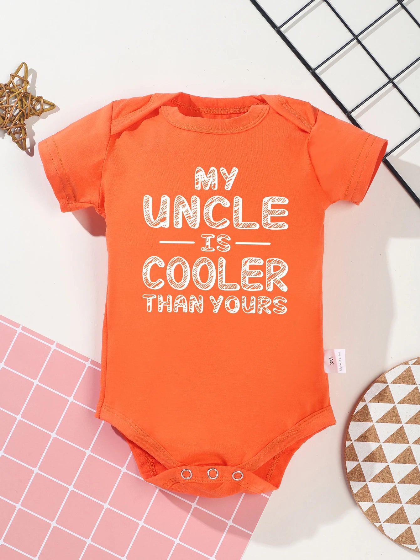 Toddler Jumpsuit MY UNCLE IS COOLER THE YOU Kawaii Baby Girl Boy Clothes Summer Cotton Onesie Summer Loose Breathable