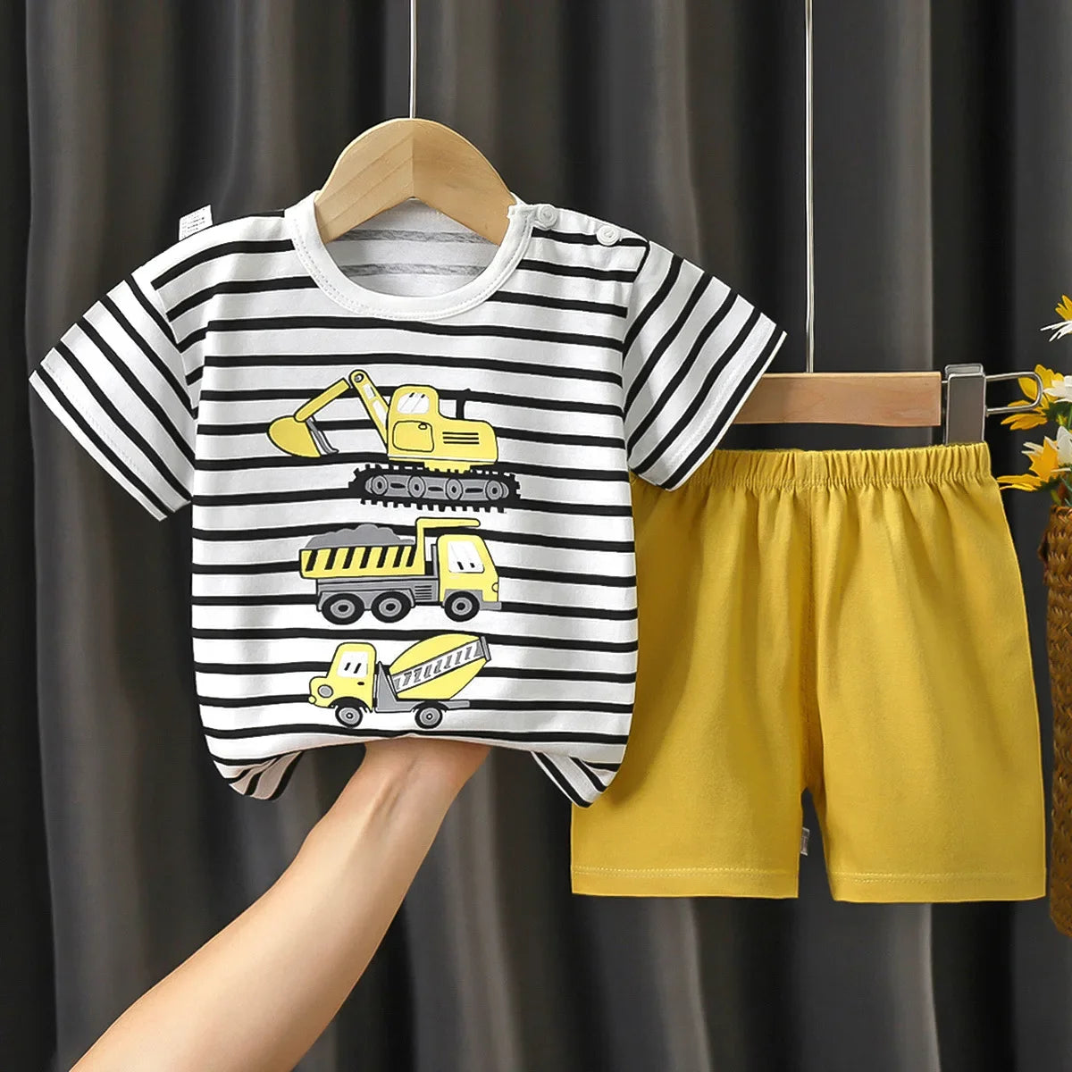 Summer Baby Clothes Set Casual Baby Boy Clothing Set Kids Short Sleeve Sports Set Tshirt Shorts Infant Baby Girl Clothes suits