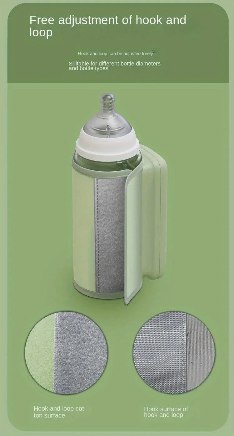 Portable and Fast Night Milk Dispenser Rechargeable Intelligent Constant Temperature Milk Bottle Heating and Insulation Sleeve