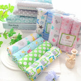 4pcs/pack 100% Cotton Receiving Baby Blanket Newborn 76x76cm Baby Bedsheet Supersoft Flannel Diapers New Born Blanket Swaddle