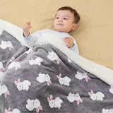 Ultra Soft Warm Cozy  Fleece Toddler,Fluffy Infant or Newborn Receiving Blanket for Crib,Cute Warm Baby Blanket