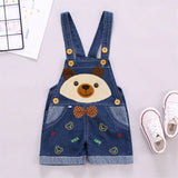 Baby jeans, ages 0-2, jumpsuit, shoulder strap, jumpsuit shorts, denim shorts, suspender pants, shoulder strap shorts