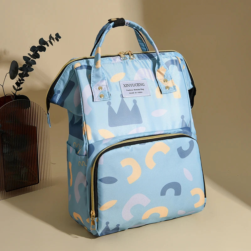 Spot portable mommy bag mother and baby bag, multi-functional shoulder large capacity portable baby bag diaper bag