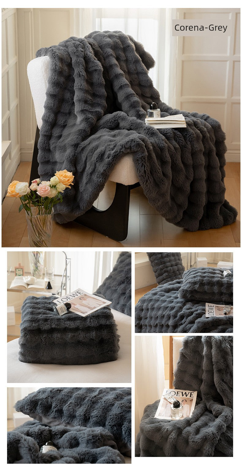 Accessible Luxury Office Shawl Winter Fancy Blanket