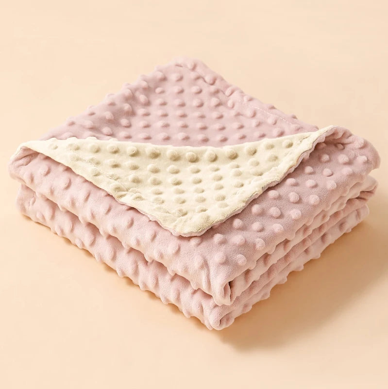 Baby Girls Blanket with Double Layer Insulation Soft and Comfortable Pacify the Quilt，Birtthday Gift for 0-3 Yeas Old