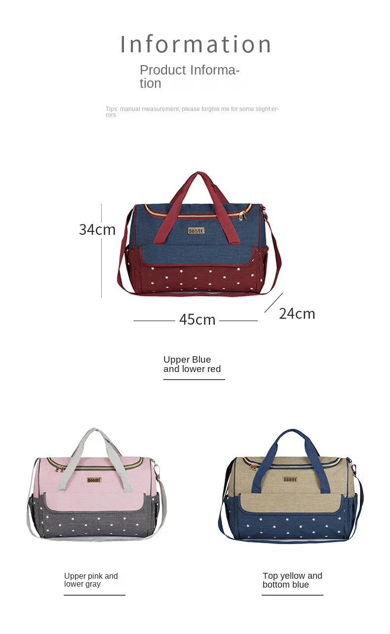 5 Pieces Multifunctional Mommy Bag Set Large Capacity Waterproof Diaper Maternity Nappy Baby Bag For Mom Dropshipping