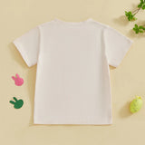 Citgeett Summer Easter Kids Boys Girls T-Shirts Short Sleeve Cartoon Print Tops T-Shirts Clothes