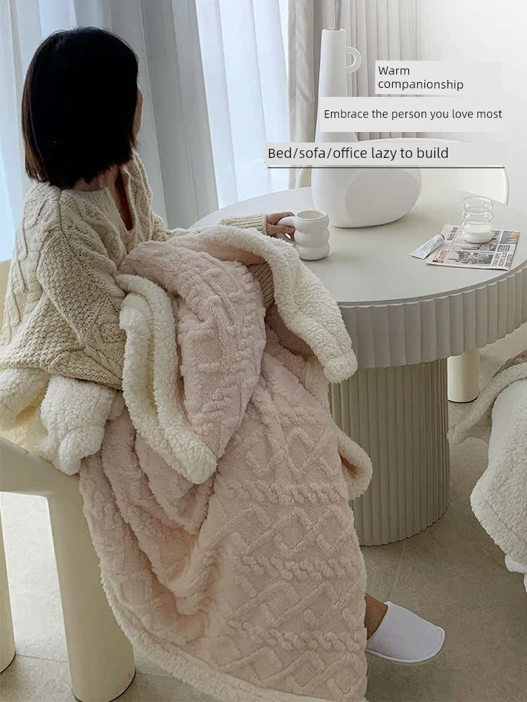 Winter Taffon Thickened Air Conditioning Bed Blanket