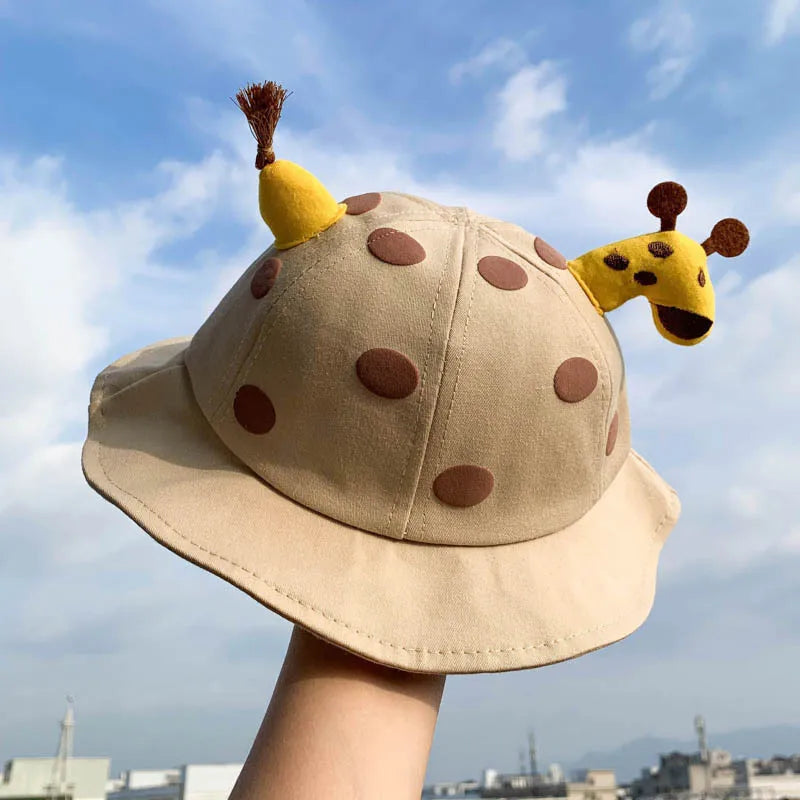 Baby Bucket Hat for Kids Spring Outdoor Boys Girls Sun Hat Summer Cute Frog Toddler Children Fisherman Cap Cotton Panama Bonnet