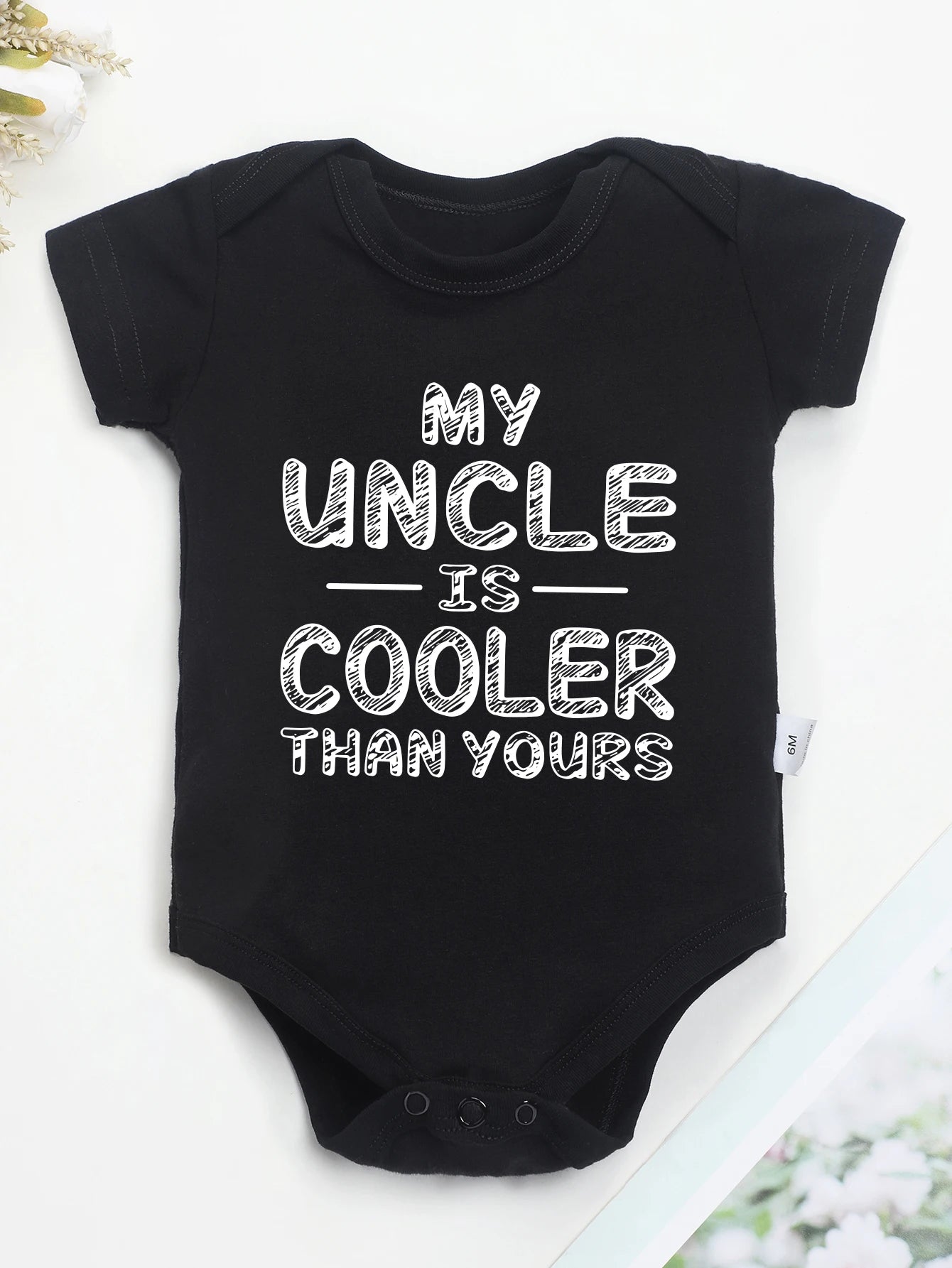 Toddler Jumpsuit MY UNCLE IS COOLER THE YOU Kawaii Baby Girl Boy Clothes Summer Cotton Onesie Summer Loose Breathable