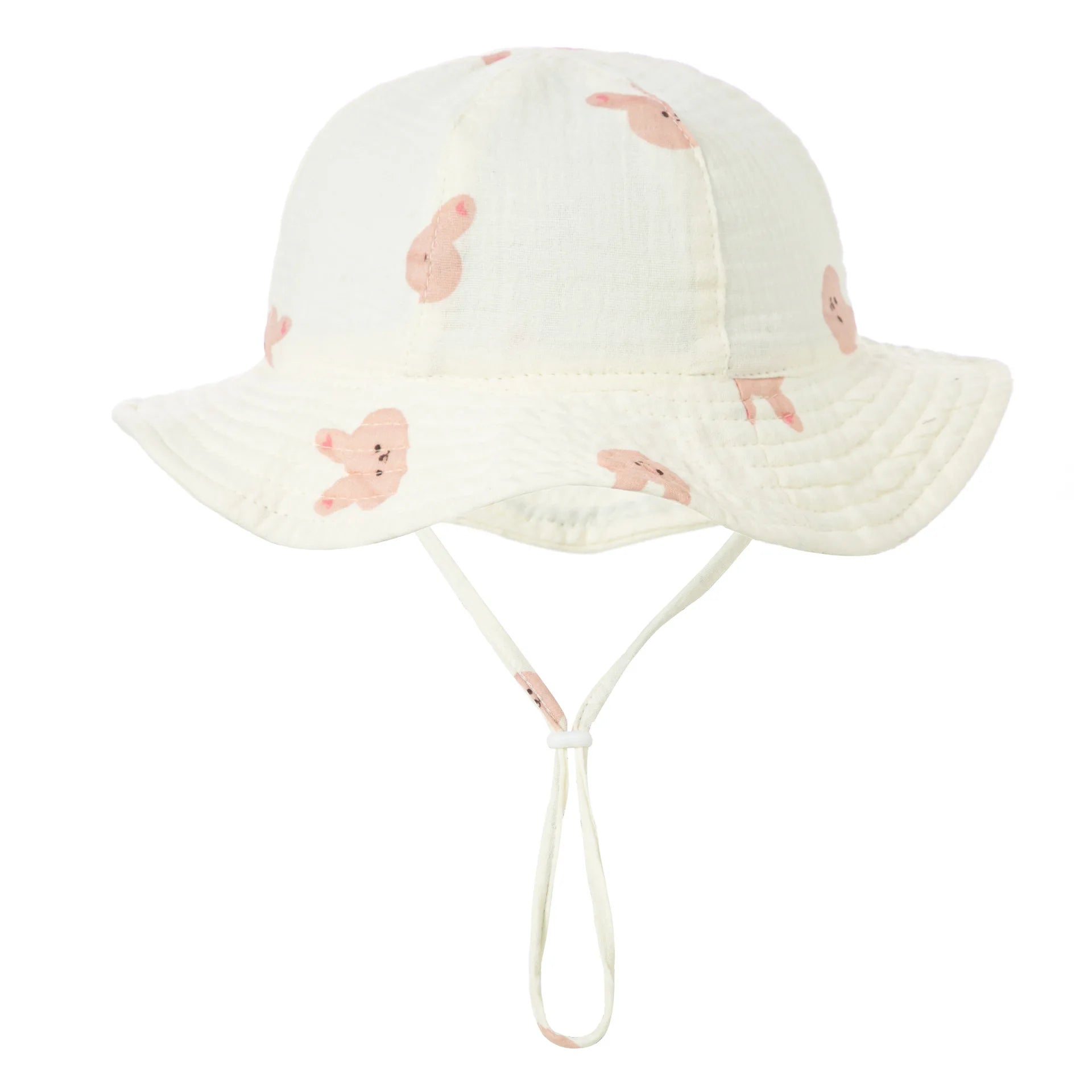 Baby Cotton Bucket Hat New Children Sunscreen Outdoor Caps Boys Girls Print Panama Hat Unisex Beach Fishing Hat For 3-12 Months