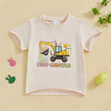 Citgeett Summer Easter Kids Boys Girls T-Shirts Short Sleeve Cartoon Print Tops T-Shirts Clothes