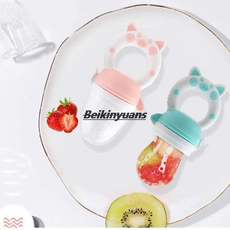 Baby Nipple bottle bite teeth toddler fruits vegetables bag tools baby nipple pacifier buckle enjoyed artifact newborn pacifier