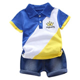 Summer Cool Pattern Children Kid's Sport Suit Baby Little Boy's Clothing Set Toddler Boys Formal Clothes Sets For 0.3-4Y