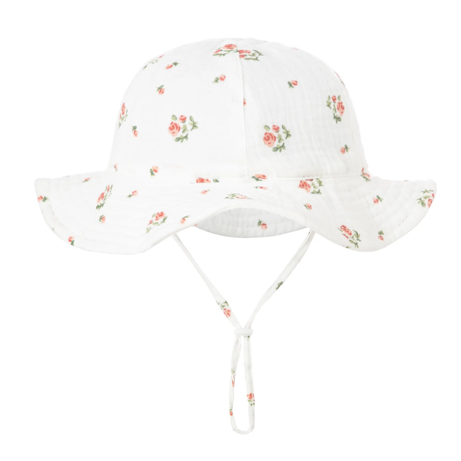 Baby Cotton Bucket Hat New Children Sunscreen Outdoor Caps Boys Girls Print Panama Hat Unisex Beach Fishing Hat For 3-12 Months