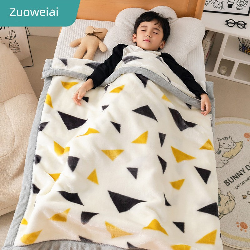 Raschel Winter Kindergarten Student Duvet Small Blanket