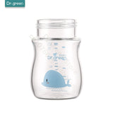 Dr.Green  Wide Mouth Baby Bottle body Inverted Bottle Body Glass/PPSU material 150mL/240mL/300mL High temperature resistant