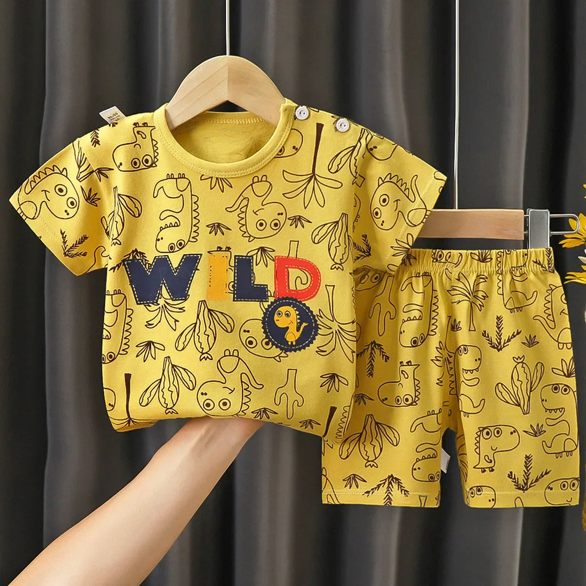 Summer Baby Clothes Set Casual Baby Boy Clothing Set Kids Short Sleeve Sports Set Tshirt Shorts Infant Baby Girl Clothes suits