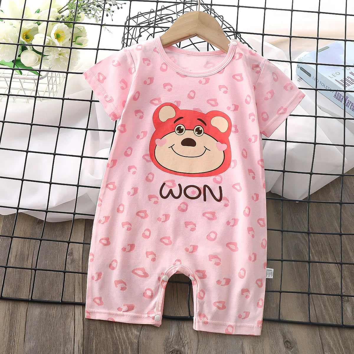 Summer Baby Jumpsuit Romper Clothing Boys Girls Clothes Children's Short-Sleeved Newborn One-piece Romper Children Clothing