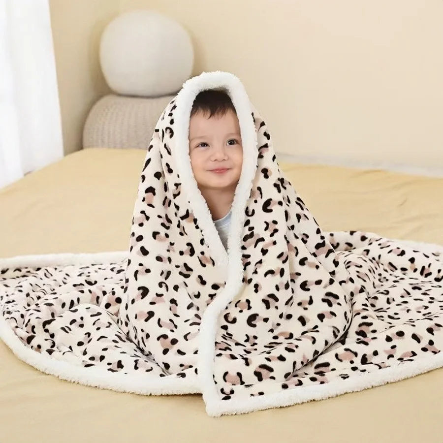 Ultra Soft Warm Cozy  Fleece Toddler,Fluffy Infant or Newborn Receiving Blanket for Crib,Cute Warm Baby Blanket