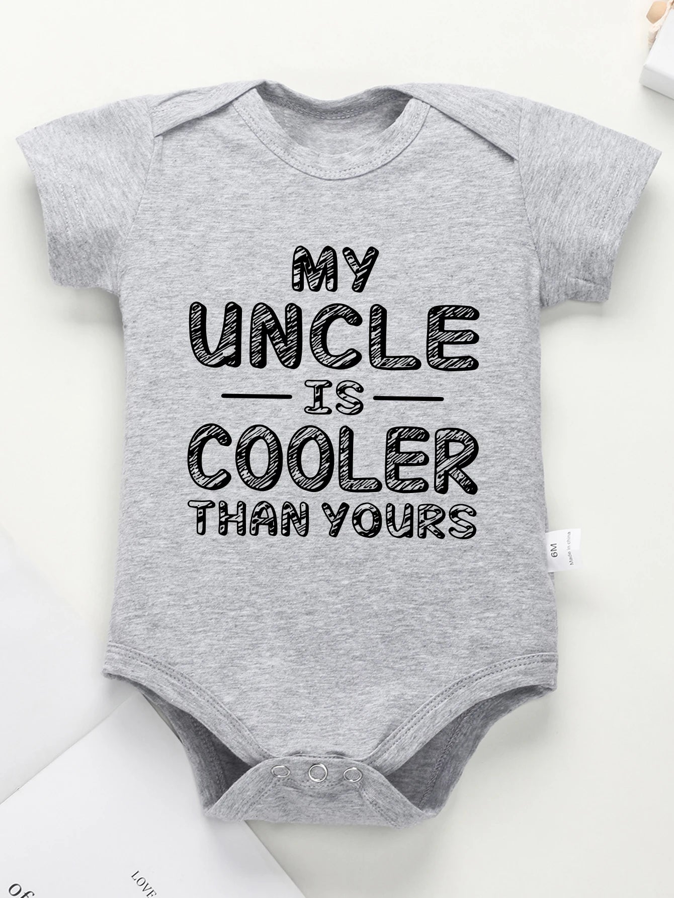 Toddler Jumpsuit MY UNCLE IS COOLER THE YOU Kawaii Baby Girl Boy Clothes Summer Cotton Onesie Summer Loose Breathable