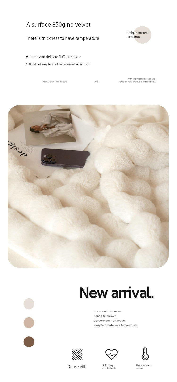 Accessible Luxury Office Shawl Winter Fancy Blanket