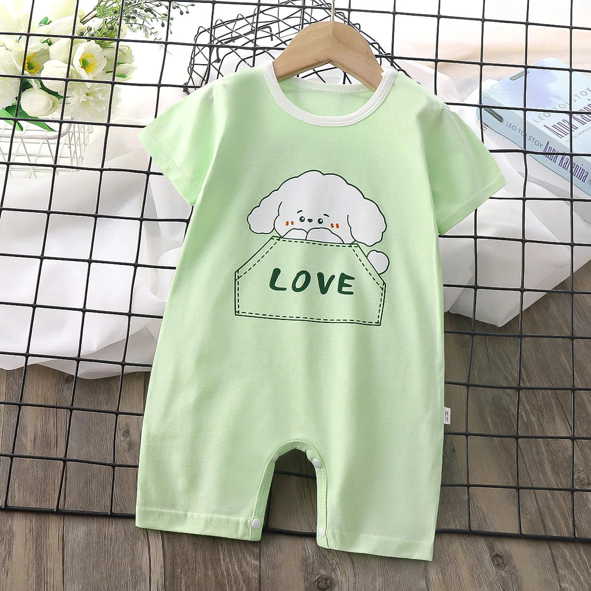 Summer Baby Jumpsuit Romper Clothing Boys Girls Clothes Children's Short-Sleeved Newborn One-piece Romper Children Clothing