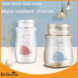 Dr.Green  Wide Mouth Baby Bottle body Inverted Bottle Body Glass/PPSU material 150mL/240mL/300mL High temperature resistant