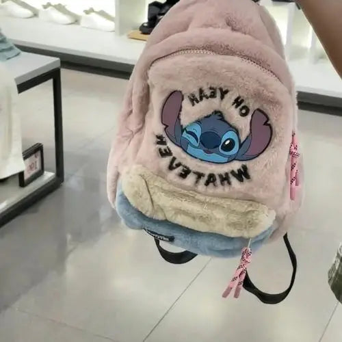 Disney cartoon Stitch New Kids Backpack Mini Schoolbag Girls and Boys Cute Shoulder Bag