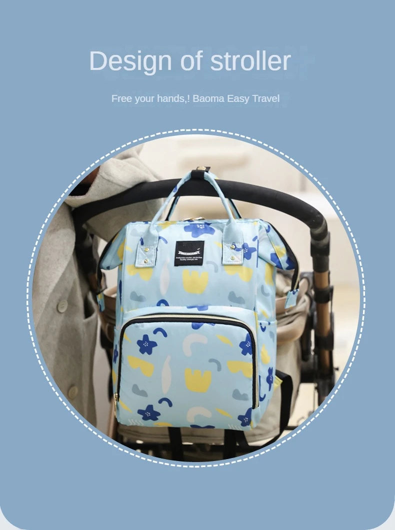 Fashion Oxford Shoulder Mother and Baby Bag Mami Outdoor with Baby Insulated Milk Storage Backpack Portable Storage