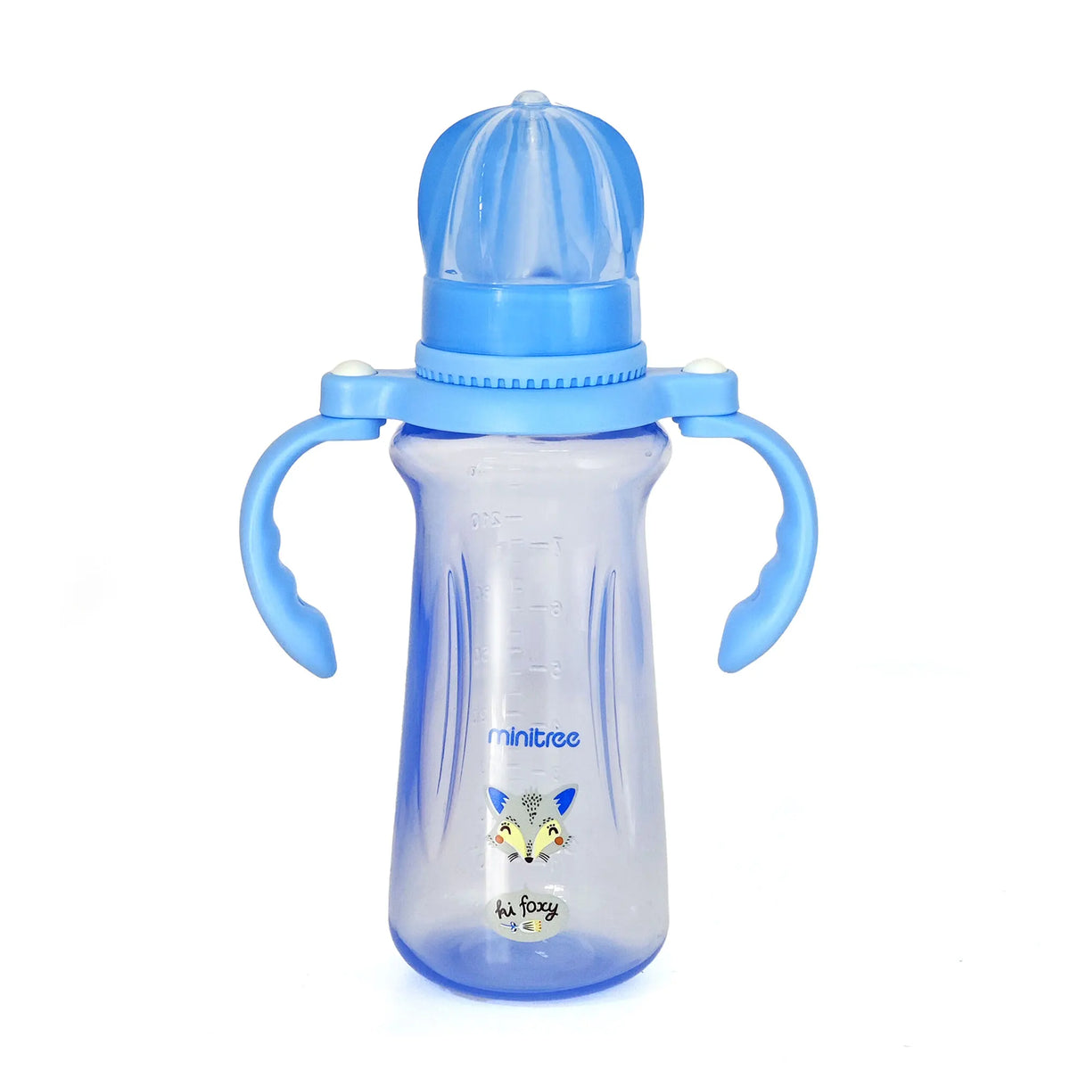 240ML Baby PP Bottle Wide Mouth Newborn Baby Bottle with Handle Baby Milk Bottle Newborn Pattern Baby Cup BPA Free