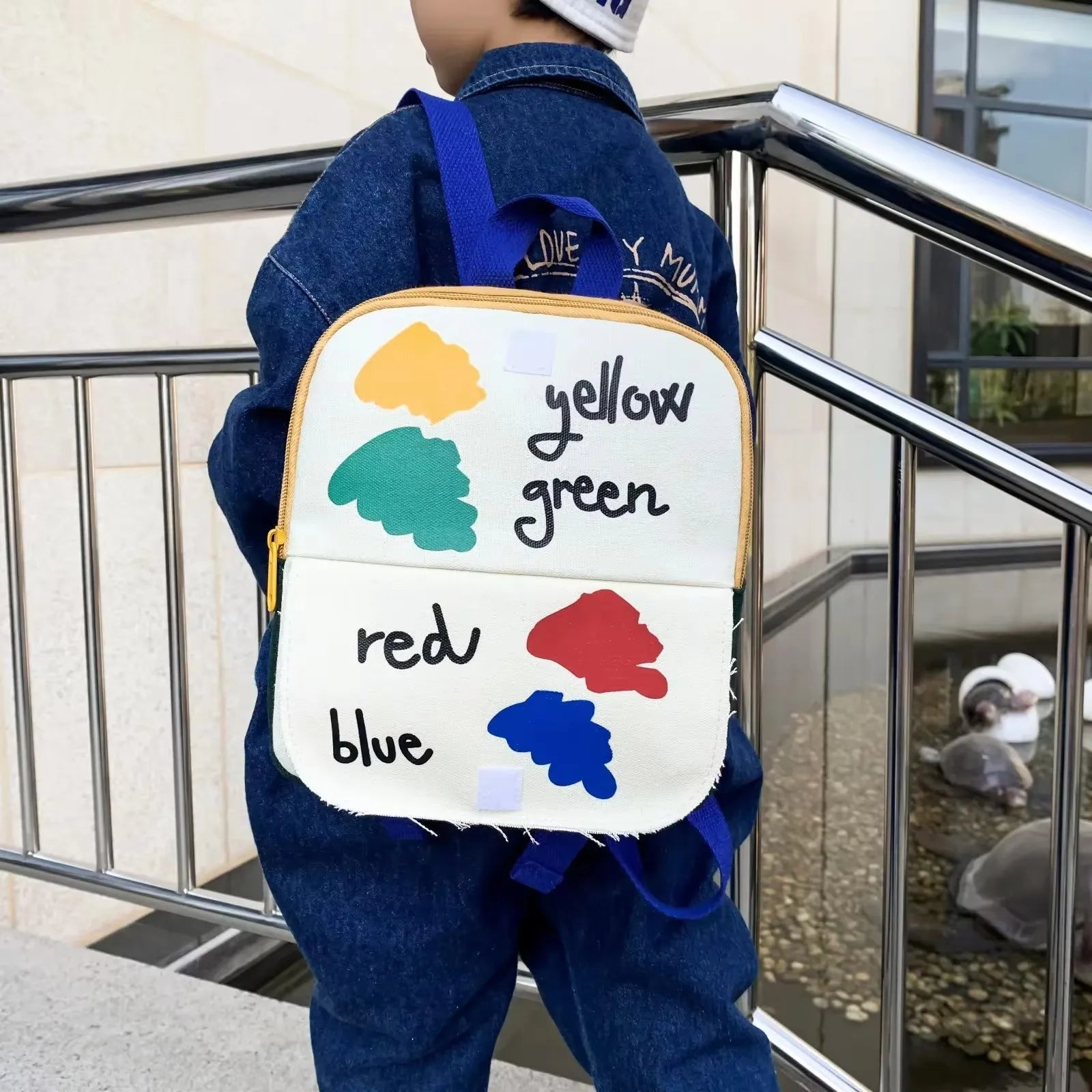 2024 New Children's Bag Baby Animal Decoration Kids Backpack Schoolbag Boys And Girls Fashion Cute Kinderganter Two-shoulder Bag