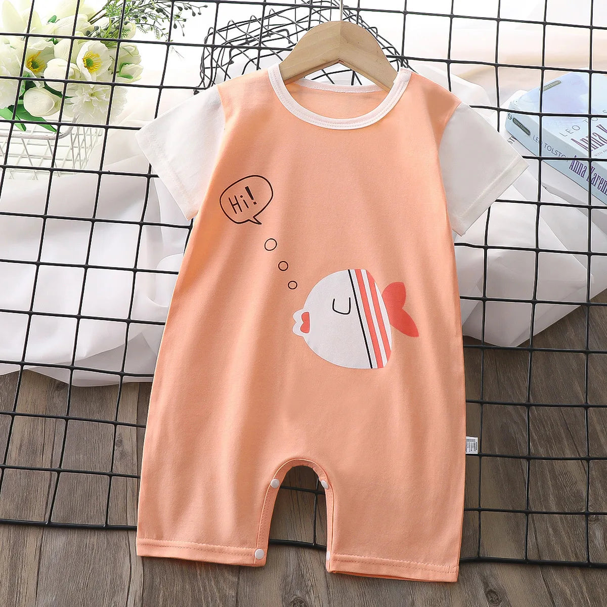 Summer Baby Jumpsuit Romper Clothing Boys Girls Clothes Children's Short-Sleeved Newborn One-piece Romper Children Clothing