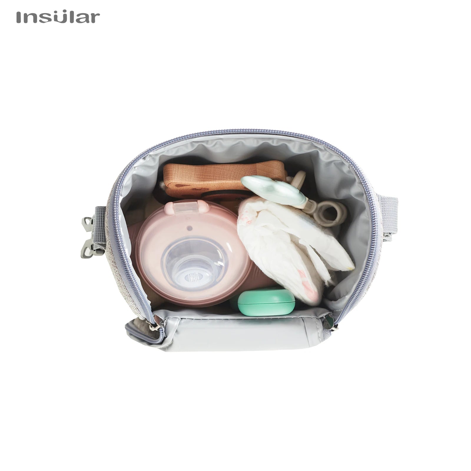 Portable Mother Feeding Bottle Bag Heat Insulation Lunch Bags Leak-proof Breast Milk Cooler Bag with Stroller Hanging Design