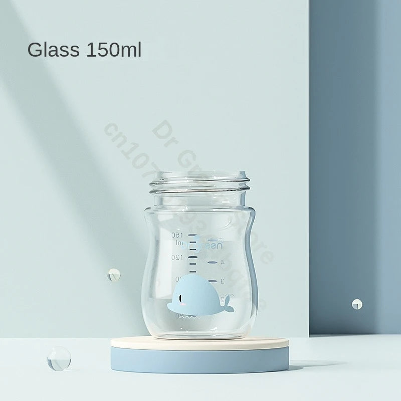 Dr.Green  Wide Mouth Baby Bottle body Inverted Bottle Body Glass/PPSU material 150mL/240mL/300mL High temperature resistant