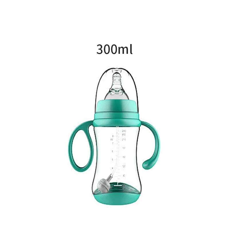 Anti-Choke Baby Bottle With Grip Wide-Caliber Feeding Bottles fpr Newborn Dring Cup Dual Use Infant Milk Water Drinking Bottle