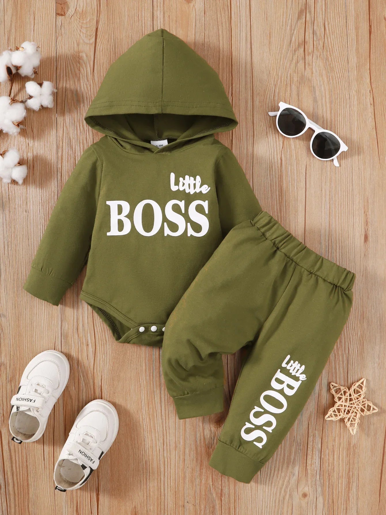 Winter   Newborn  Infant   0-24M  Baby   Boy   Long   Sleeves   Cotton   Hooded   Letter    Fashion    Baby   Hoodies   Clothing