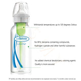 Dr. Brown's newborn baby bottle / 60ML 120ML  250ML  / Standard mouth PP milk bottle