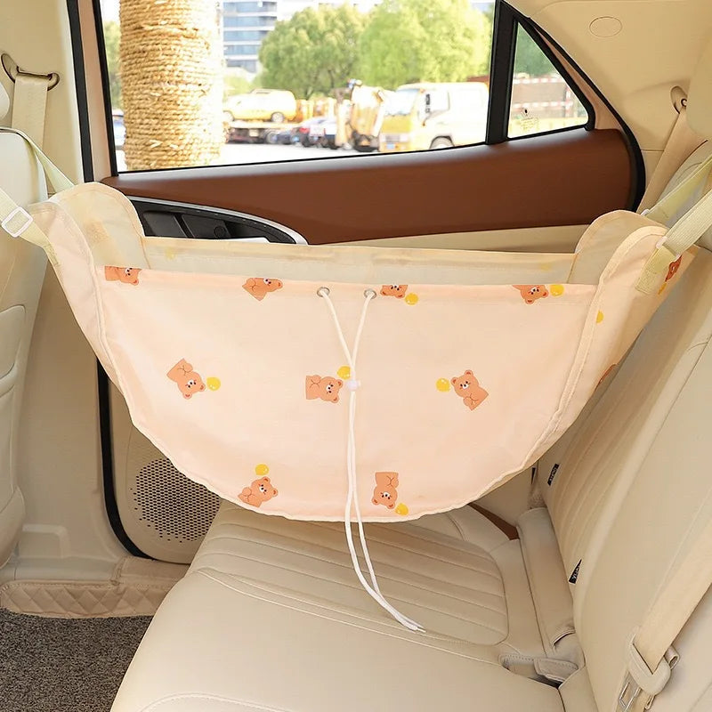 Portable Mommy Bag  Large Capacity Hanging Car Seat Back Storage Bag Stroller Baby Items Organizer String Travel Bag for Mom