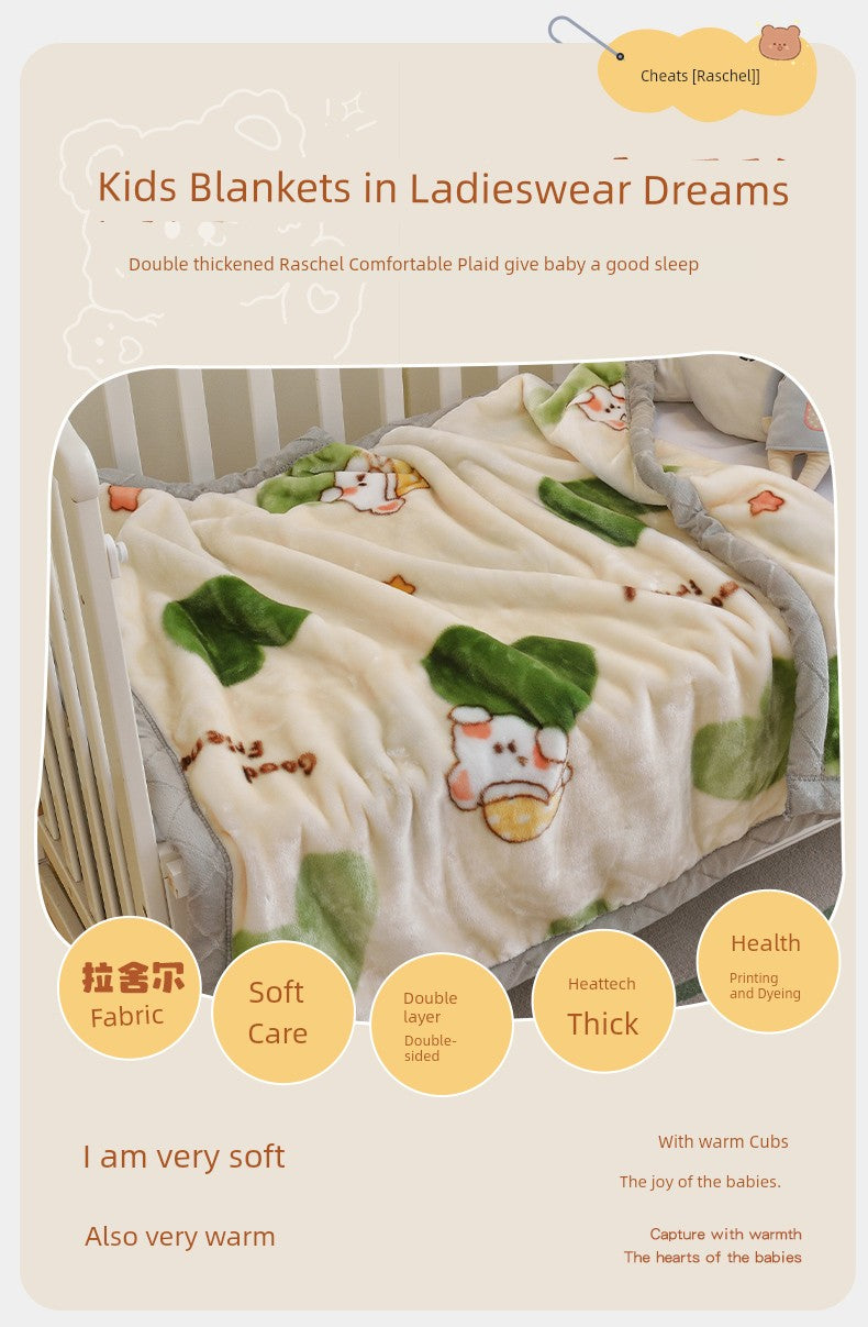 Raschel Winter Kindergarten Student Duvet Small Blanket