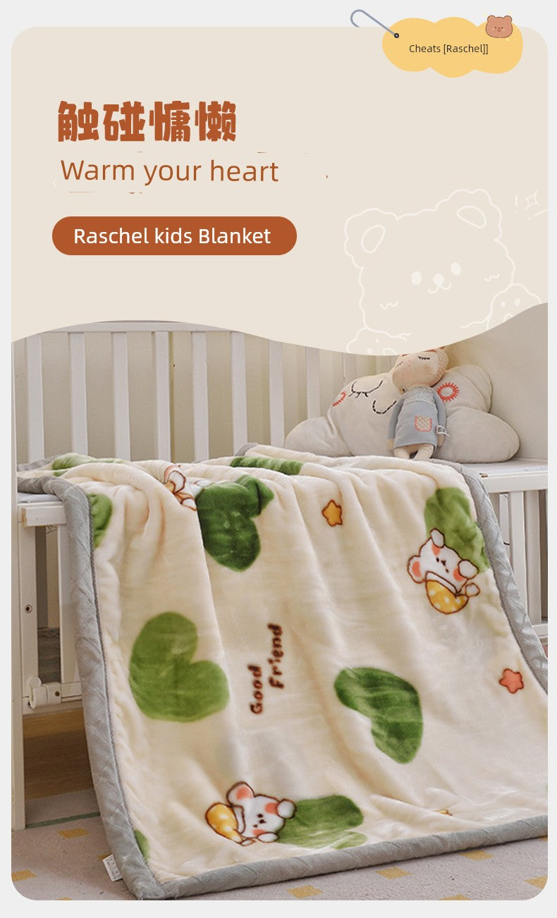 Raschel Winter Kindergarten Student Duvet Small Blanket