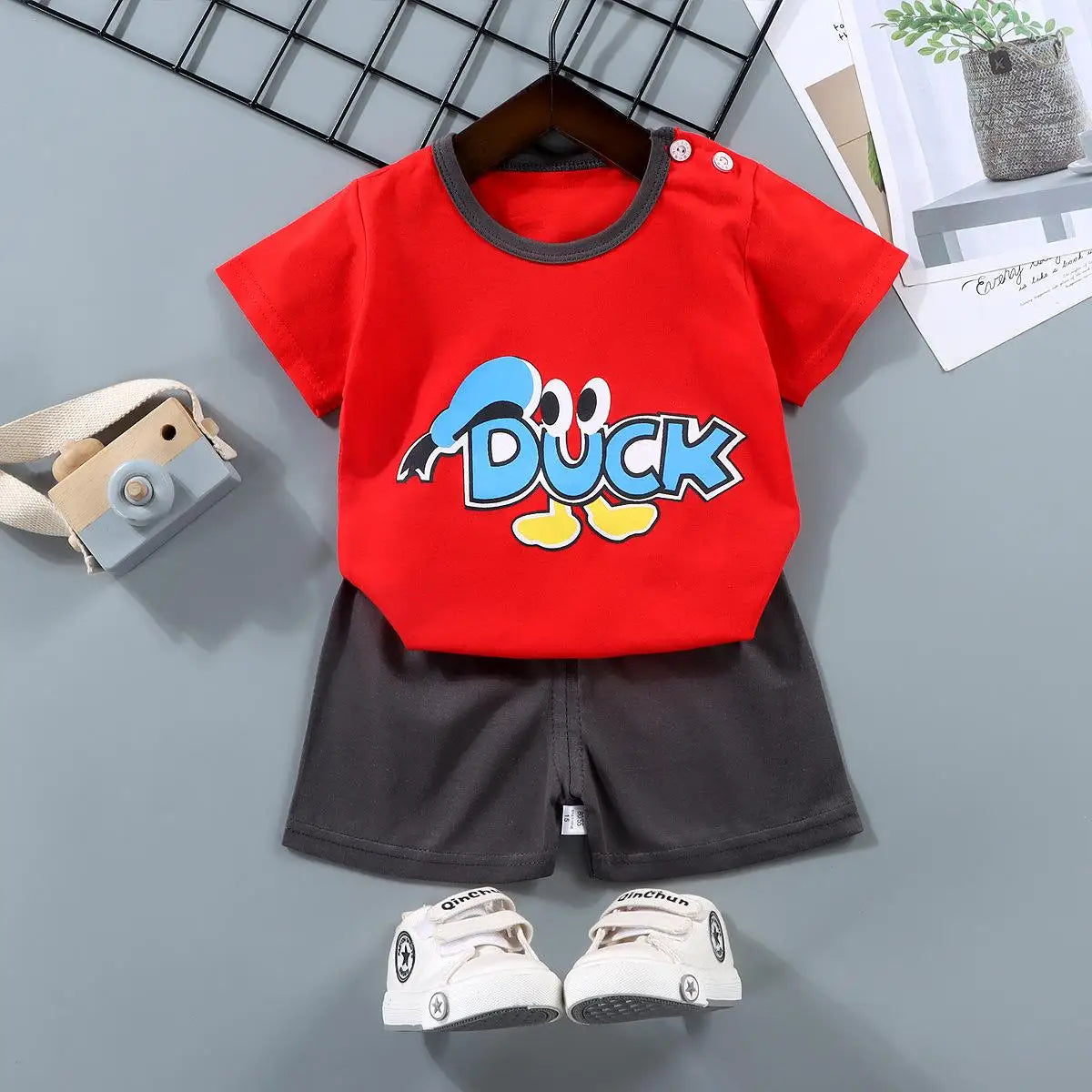 Baby Sets Children Set Girls Boy Shorts Clothes Cartoon Print Outfits For Kids Child Toddler T-shirt +pants Boys Clothes New