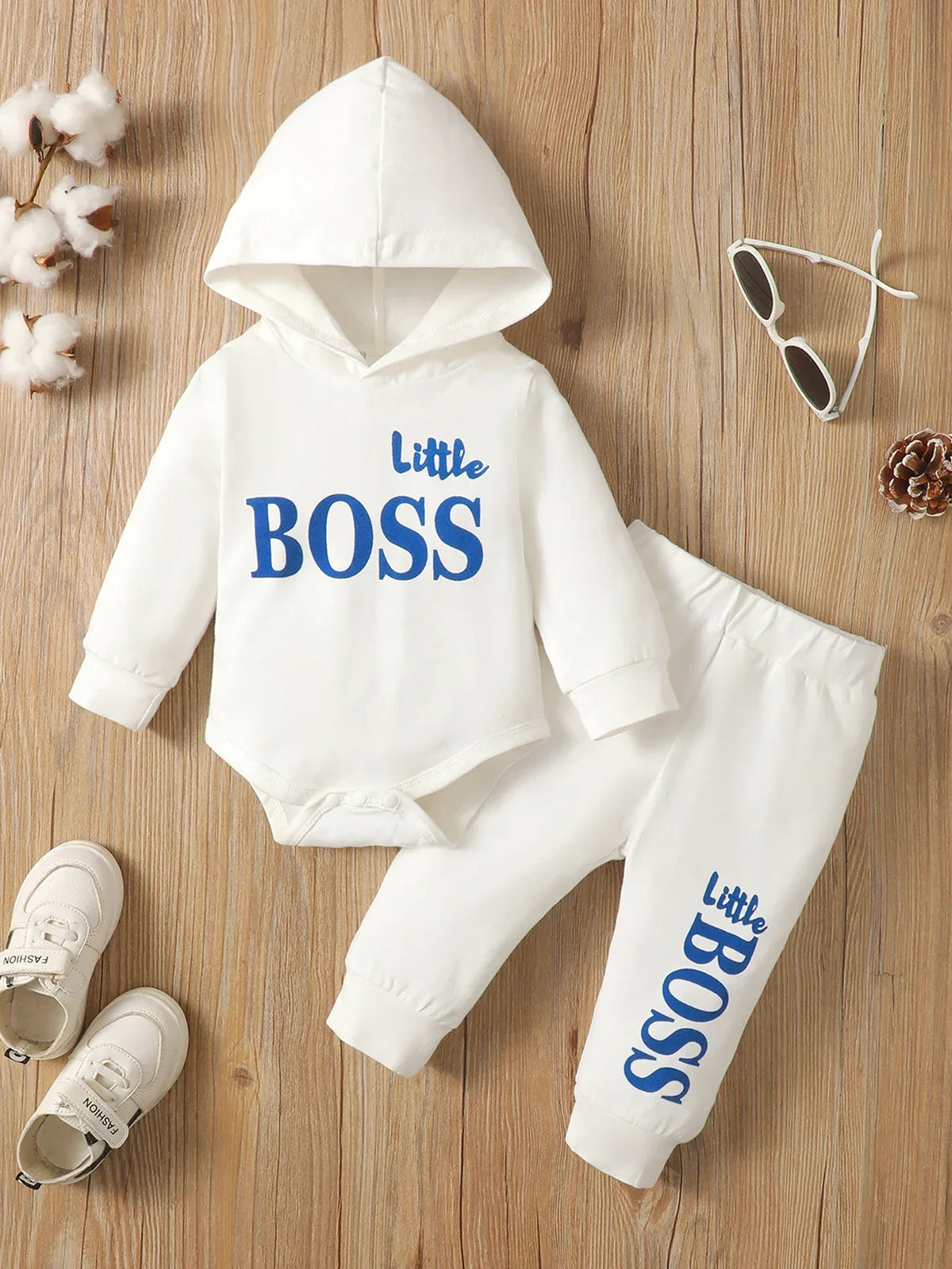 Winter   Newborn  Infant   0-24M  Baby   Boy   Long   Sleeves   Cotton   Hooded   Letter    Fashion    Baby   Hoodies   Clothing