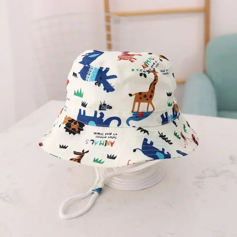 New Panama Summer Baby Girls Hat Beach Sun Cap Travel Boys Fisherman Cap Outdoor Children Bucket Hats Cotton Toddler Baby Hats