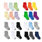 6 Pairs/lot Cotton Sock with Rubber Grips Children's Anti-slip Boat Socks Non-slip Socks for Boys1-7Years